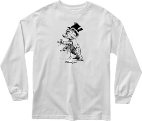 THANK YOU TIPSY BEAR L/S SMALL WHITE