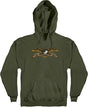 ANTI HERO EAGLE HOODIE SWEATSHIRT SMALL ARMY