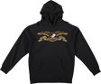ANTI HERO EAGLE HOODIE SWEATSHIRT SMALL BLK/BLK/MULTI