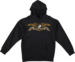ANTI HERO EAGLE HOODIE SWEATSHIRT XLARGE BLK/BLK/MULTI