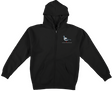 ANTI HERO LIL PIGEON EMB ZIP HOODIE LARGE-BLACK