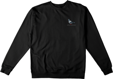 ANTI HERO LIL PIGEON EMROIDERED CREWNECK SWEATSHIRT SMALL BLACK