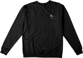 ANTI HERO LIL PIGEON EMROIDERED CREWNECK SWEATSHIRT MEDIUM BLACK