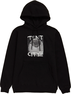 ANTI HERO TENT CITY HOODIE SWEATSHIRT SMALL BLK