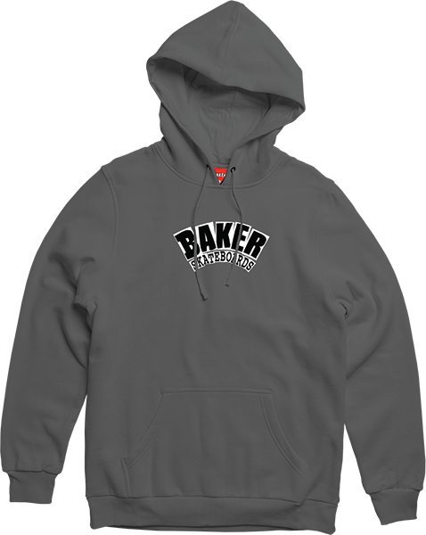 BAKER ARCH HOODIE SMALL CHARCOAL