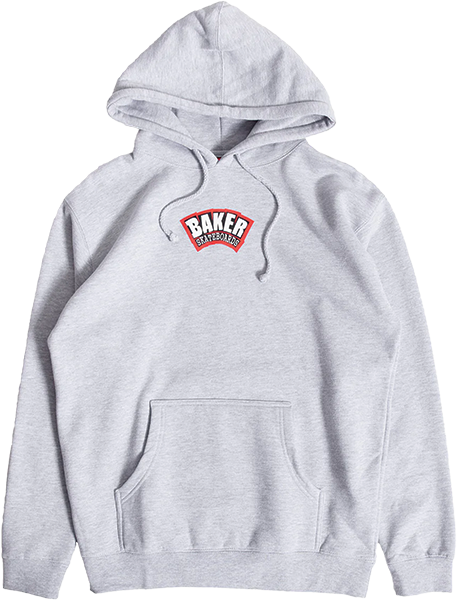 BAKER ARCH LOGO HD SWT MEDIUM HEATHER GREY