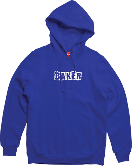 BAKER LIBRARY CARD HOODIE SWEATSHIRT LARGE ROYAL