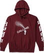 CALL ME 917 DEVIL CALLS HOODY SWEATSHIRT XLARGE MAROON