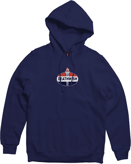 DEATHWISH MOTOR SPIRITS HOODIE SWEATSHIRT XLARGE-NAVY
