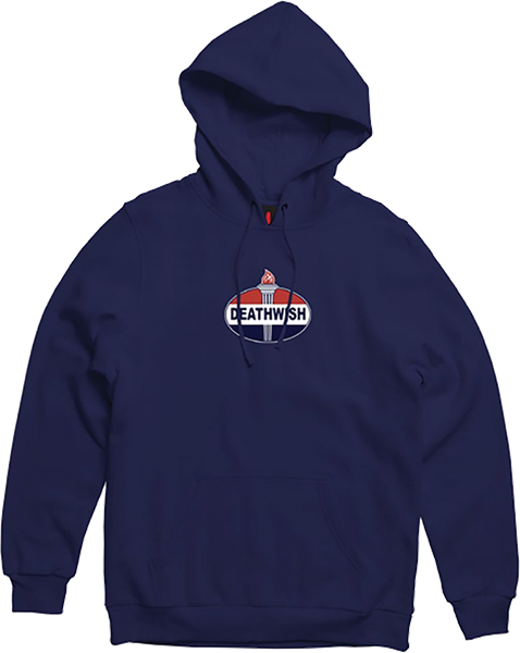 DEATHWISH MOTOR SPIRITS HOODIE SWEATSHIRT XLARGE-NAVY