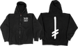 DEATHWISH THE TRUTH ZIP HOODIE SWEATSHIRT SMALL-BLK