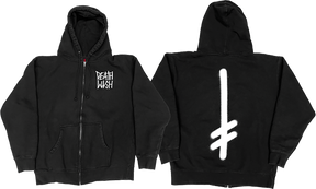 DEATHWISH THE TRUTH ZIP HOODIE SWEATSHIRT SMALL-BLK