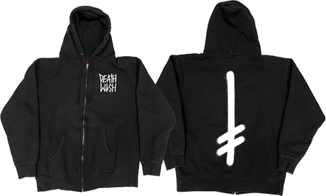 DEATHWISH THE TRUTH ZIP HOODIE SWEATSHIRT SMALL-BLK