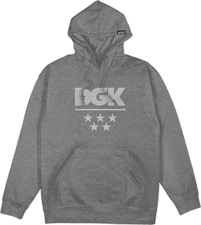 DGK ALL STAR FLEECE HOODIE SWEATSHIRT LARGE CHARCOAL