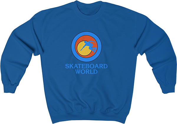 45RPM SKATEBOARD WORLD CREW/SWT SMALL BLUE
