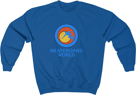 45RPM SKATEBOARD WORLD CREW/SWT XXLARGE BLUE