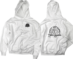 GHOST SHIP INSIGNIA HOODIE SMALL-WHITE