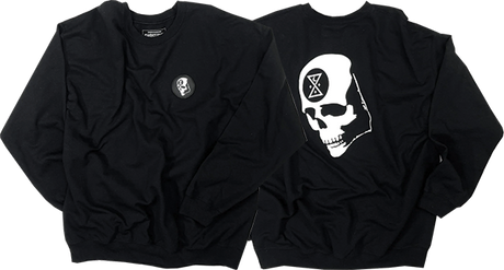 GHOST SHIP OMINOUS SKULL CREWNECK SWEATSHIRT MEDIUM-BLACK