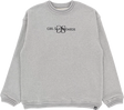 GIRL GS EMBROIDERED CREWNECK SWEATSHIRT S-HEATHER GREY