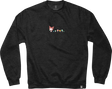 GIRL HELLO KITTY SHROOM TRAIL CREW/SWT SMALL CHARCOAL