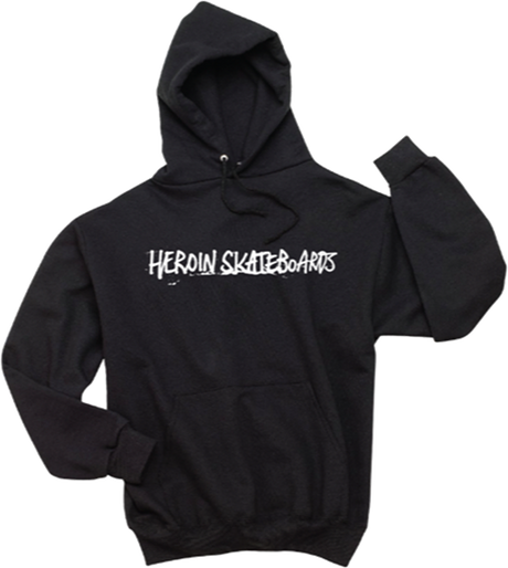 HEROIN PAINTED HD/SWT MEDIUM BLACK
