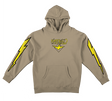 KROOKED BIRD LIGHTENING SLEEVE HOODIE SWEATSHIRT XLARGE SAND