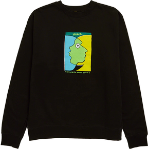 KROOKED FREAK SHOWS CREWNECK SWEATSHIRT SMALL BLACK