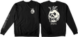 KROOKED FEAR NO MONSTER CREWNECK SWEATSHIRT SMALL   BLK