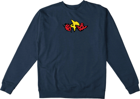 KROOKED LADYBUG CLASSIC CREW/SWT MEDIUM NAVY HEATHER