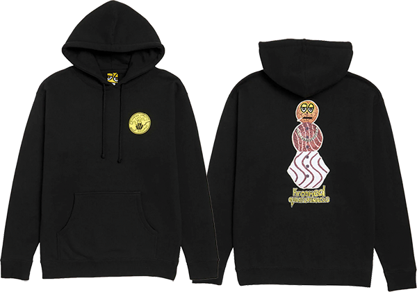 KROOKED QS SNACKMAN HOODIE MEDIUM BLACK