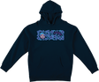 KROOKED SWEATPANTS REDUX HOODIE SWEATSHIRT LARGE NAVY