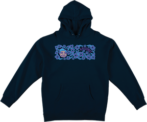 KROOKED SWEATPANTS REDUX HOODIE SWEATSHIRT LARGE NAVY
