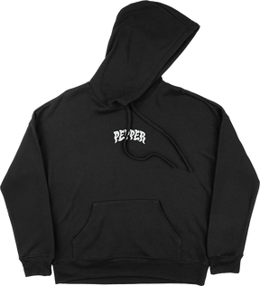 PEPPER LOGO HOODIE SWEATSHIRT LARGE BLACK