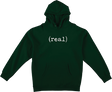 REAL LOWER HOODIE SMALL DRK.GRN/WHITE
