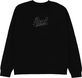 REAL SCRIPT EMB CREW/SWT LARGE  BLACK