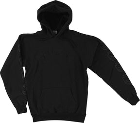 SPITFIRE OLD E EMBROIDERED HOODIE SWEATSHIRT SMALL BLK/BLK