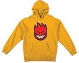 SPITFIRE BIGHEAD FILL HOODIE SWEATSHIRT XSMALL GOLD/RD/WT/BK