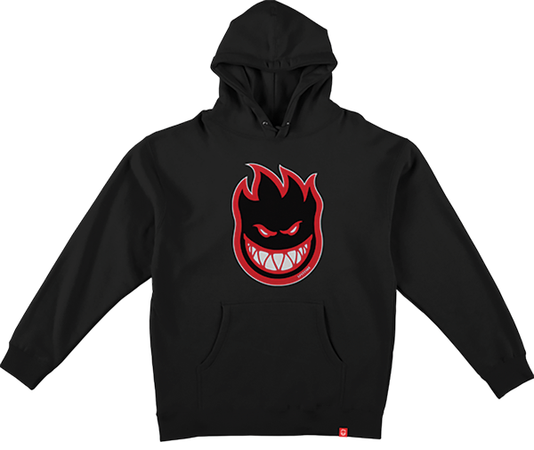 SPITFIRE BIGHEAD FILL HOODIE XSMALL-BLK/BLK/RED/WHT