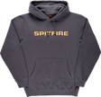 SPITFIRE CLASSIC 87 EMB HOODIE SWEATSHIRT SMALL CHARCOAL/RED/GOLD