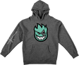 SPITFIRE GNARHUNTERS BIGHEAD HOODIE SWEATSHIRT SMALL CHARCOAL HEATHER