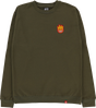 SPITFIRE LIL BIGHEAD FILL CREW SWT SMALL ARMY RED GOLD WHT