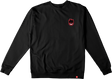 SPITFIRE LIL BIGHEAD FILL CREWNECK SWEATSHIRT LARGE-BLK/BLK/RED/WHT
