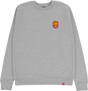 SPITFIRE LIL BIGHEAD FILL CREW/SWT SMALL HTR.GRY/RD/GOLD/WT