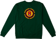 SPITFIRE OG FIREBALL CREWNECK SWEATSHIRT SMALL DK.GRN