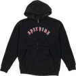 SPITFIRE OLD E EMB ZIP HOODIE SWEATSHIRT SMALL BLK/RED/WHT