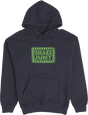 SHAKE JUNT BOX LOGO HOODY SWEATSHIRT SMALL NAVY GRN