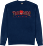 THRASHER SF BIG HEAD OUTLINE CREWNECK SWEATSHIRT XLARGE NAVY