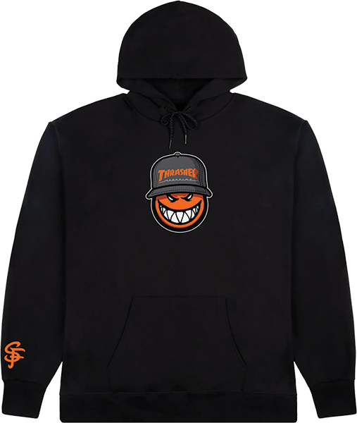 THRASHER SF LOC HOODIE SWEATSHIRT LARGE BLACK