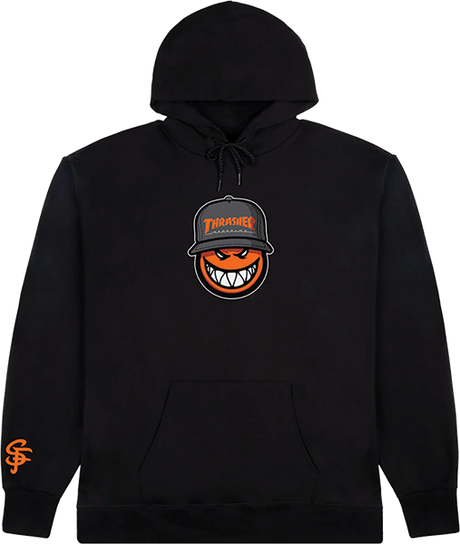THRASHER SF LOC HOODIE SWEATSHIRT XLARGE BLACK