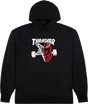 THRASHER SF THRASH AND BURN HOODIE SWEATSHIRT LARGE BLACK